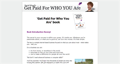Desktop Screenshot of getpaidforwhoyouare.com