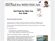 Tablet Screenshot of getpaidforwhoyouare.com